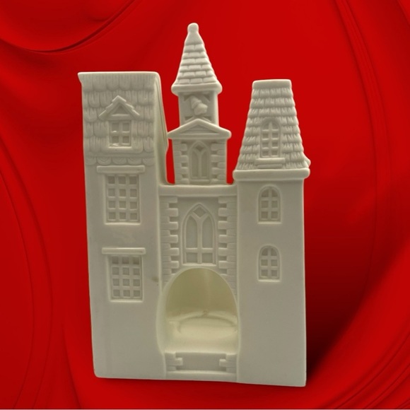 PartyLite Village Carolers Tealight Candle Holder Bisque Porcelain PO204 - Picture 3 of 13
